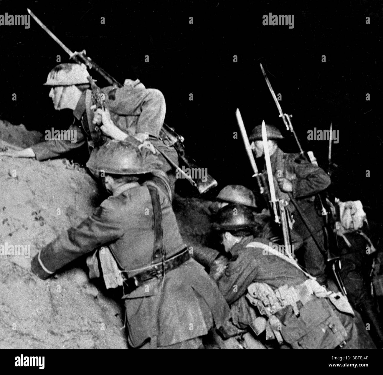 Front ouest - tranchée - britannique Banque D'Images