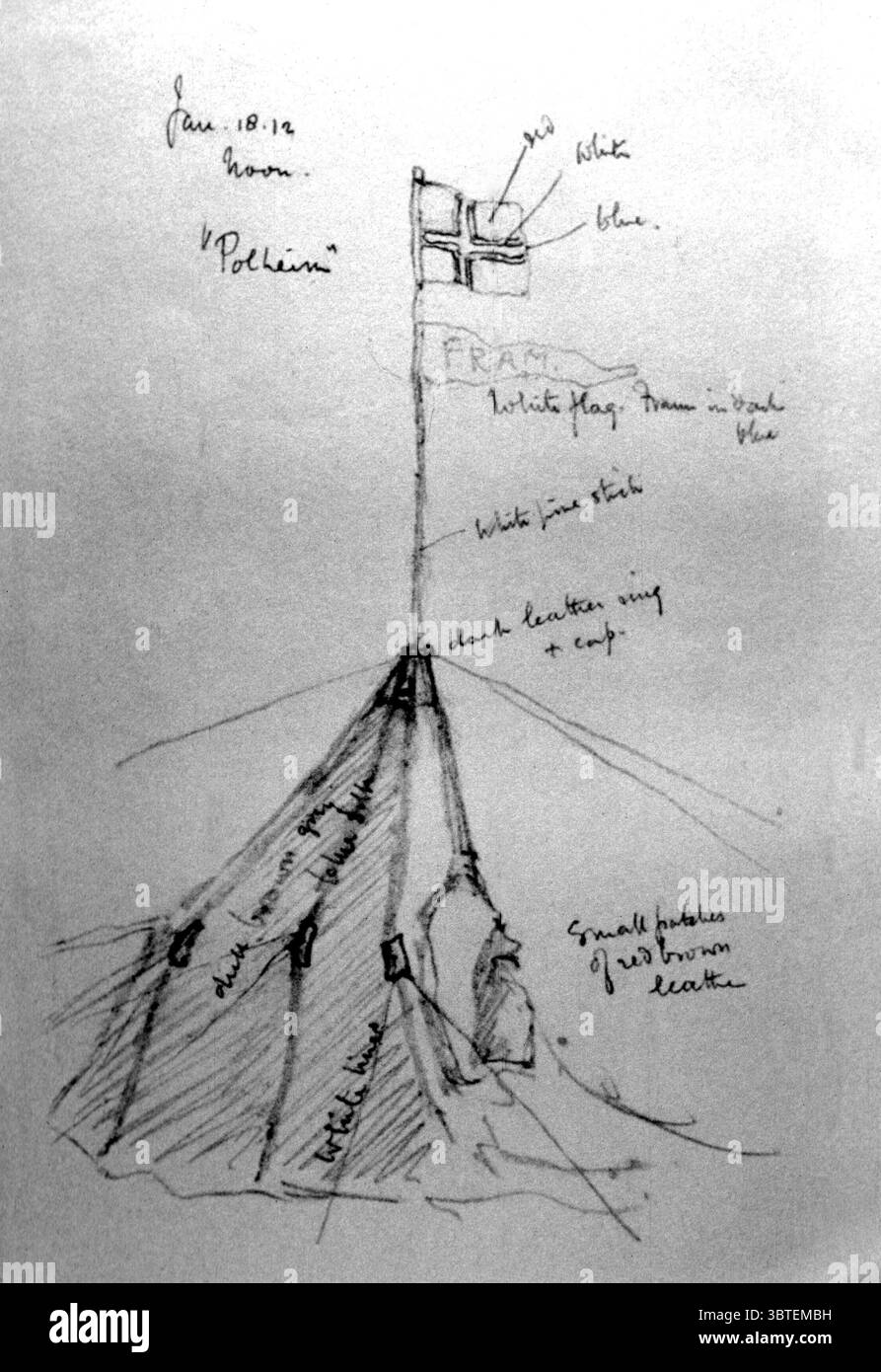 Capitaine Robert Scott. Scott, Robert Falcon Explorateur anglais de l'Antarctique  1868-1912 Banque D'Images