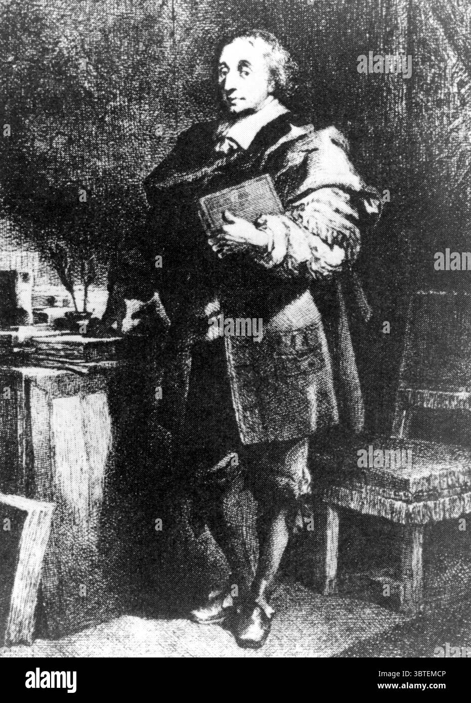 Blaise Pascal Pascal, mathématicien, physicien et théologien français Blaise ; principal fondateur de la théorie des probabilités ; découvrit la cycloïde ; inventa les premiers dispositifs informatiques ; énonça le pari de Pascal comme argument pour la croyance en l'existence de Dieu  1623-1662 Banque D'Images