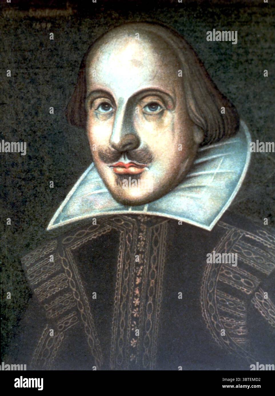 William Shakespeare. Shakespeare, William le plus grand dramaturge et poète anglais ; a écrit 154 sonnets, pièces 'Richard III' 1592-1593, 'Roméo et Juliette' 1594-1596, 'Hamlet' 1600-1601, 'Othello' 1602, 'King Lear' 1605, 'Macbeth' 1605-1606  1564-1616 Banque D'Images