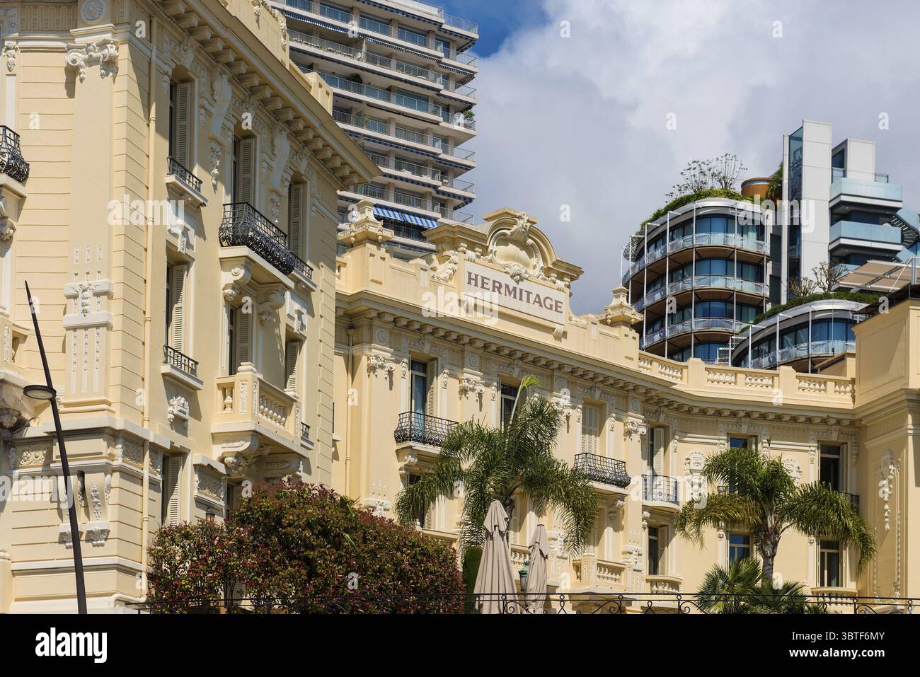Hôtel de luxe, Monte Carlo, Côte d'Azur, Monaco Banque D'Images