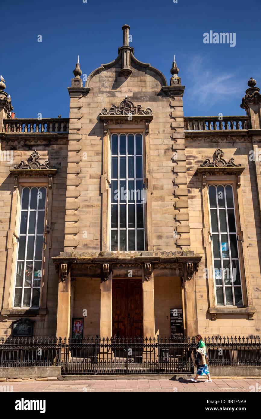 Royaume-Uni, Angleterre, Cumbria, Carlisle, Lowther Street, années 1840, bâtiments emblématiques église congrégationnelle Banque D'Images