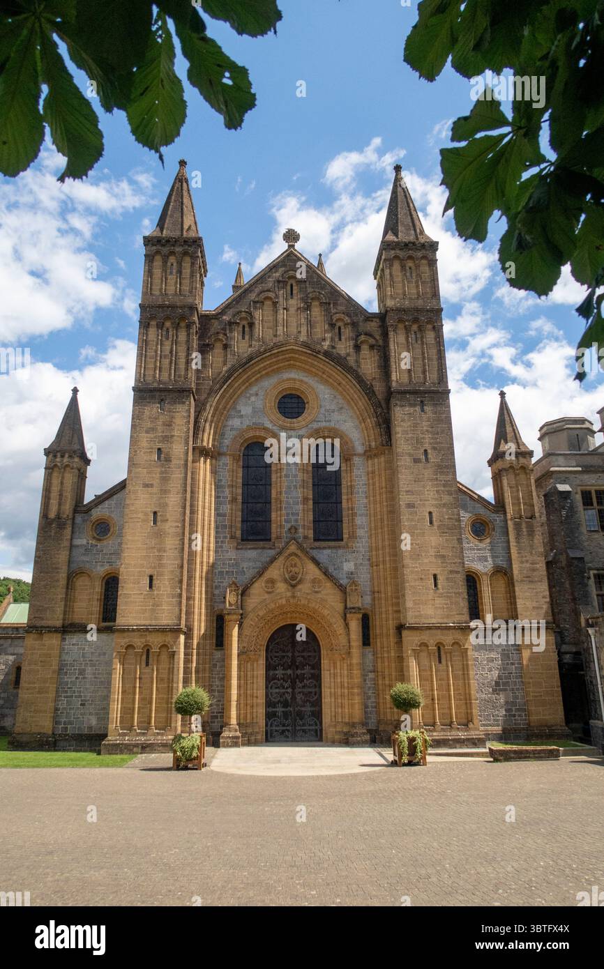 Abbaye de Buckfast, Buckfastleigh, Devon, maison d'une communauté de moines bénédictins, un ordre monastique de l'église catholique romaine.Monastère, Banque D'Images