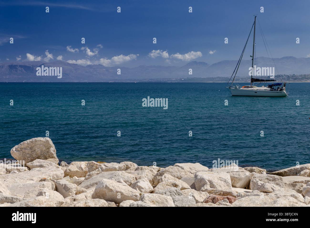 Photo panoramique de la splendide côte sicilienne Banque D'Images