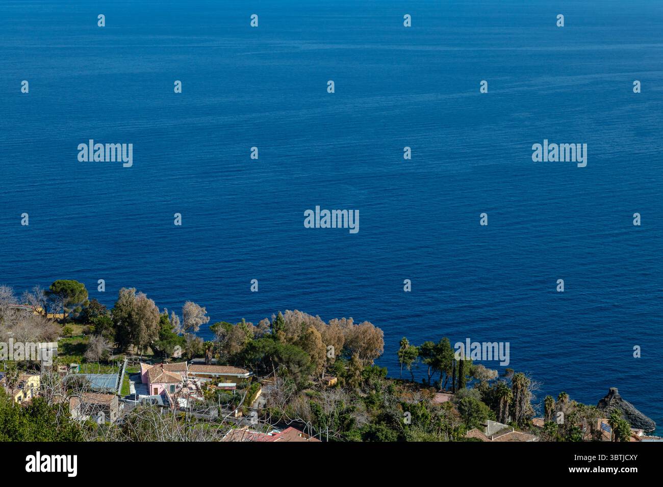 Photo panoramique de la splendide côte sicilienne Banque D'Images