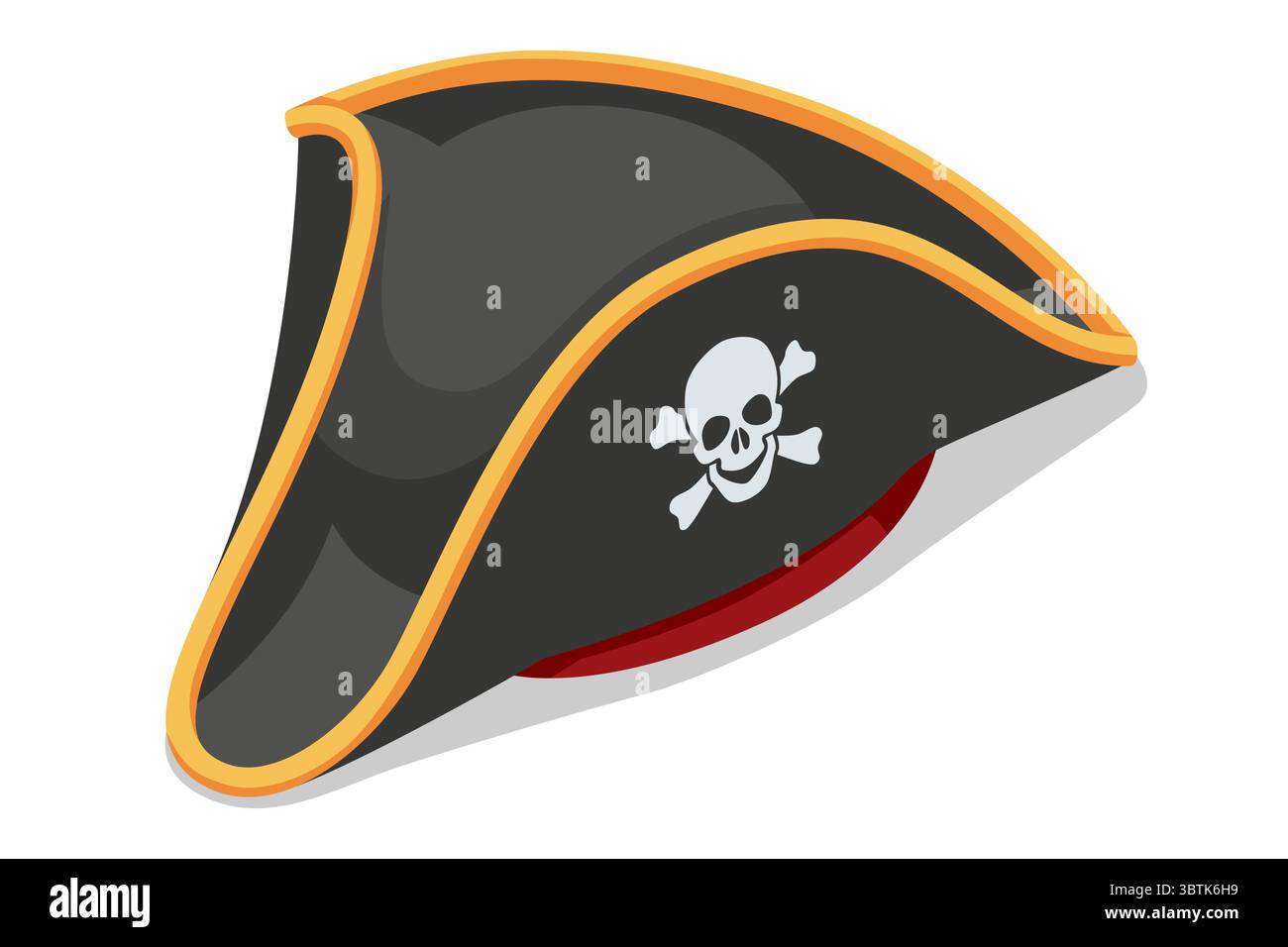 Un chapeau de pirate noir isométrique classique orné d'un crâne blanc et d'un emblème croisé, symbolisant l'aventure swashbuckling. Pirate, voleur de mer Illustration de Vecteur Un chapeau de pirate noir isométrique classique orné d'un crâne blanc et d'un emblème croisé, symbolisant l'aventure swashbuckling. Pirate, voleur de mer Illustration de Vecteur