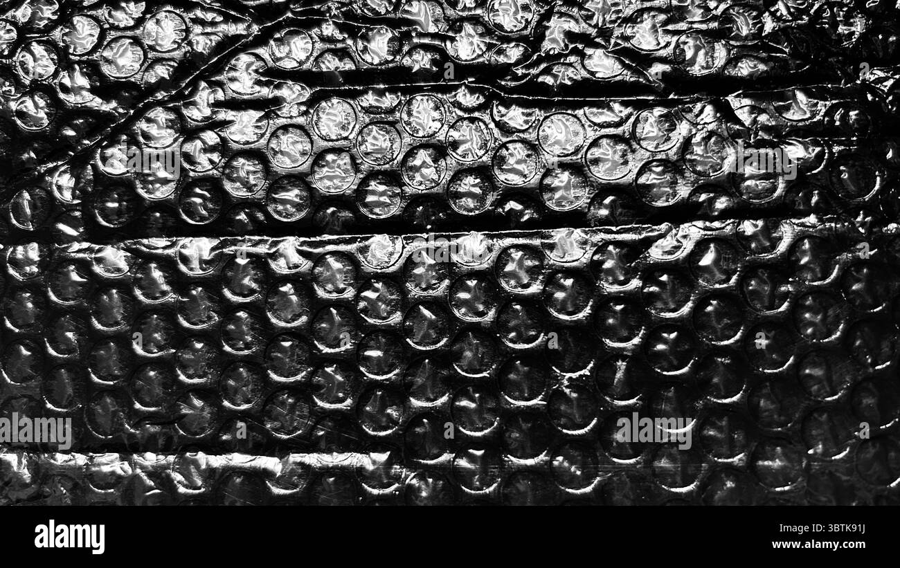 texture de surface du film à bulles - Image de stock capturée avec un smartphone
