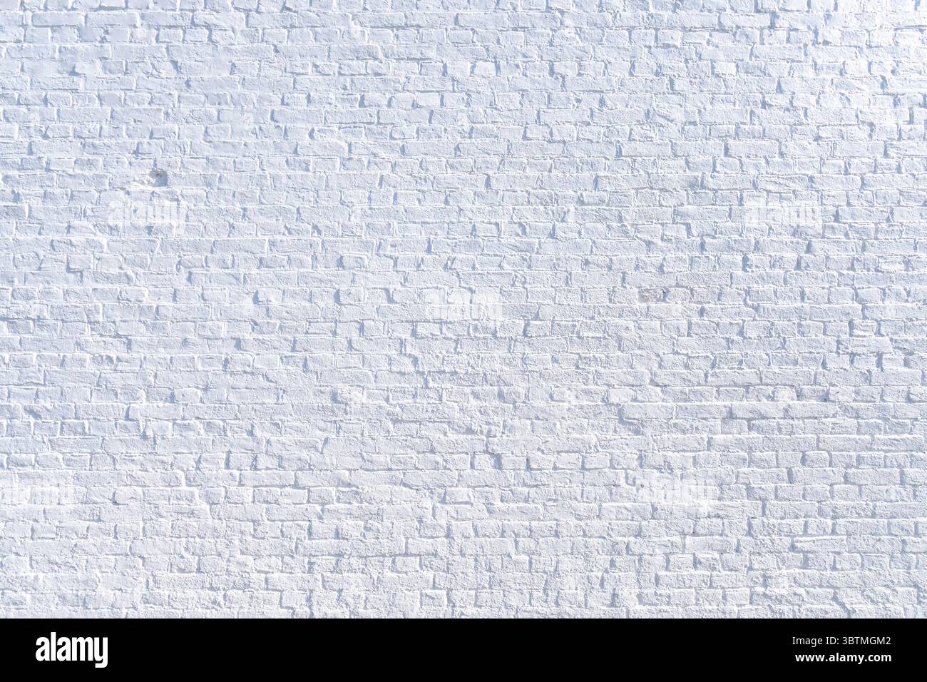 mur de briques peintes en blanc pour une utilisation de fond Banque D'Images