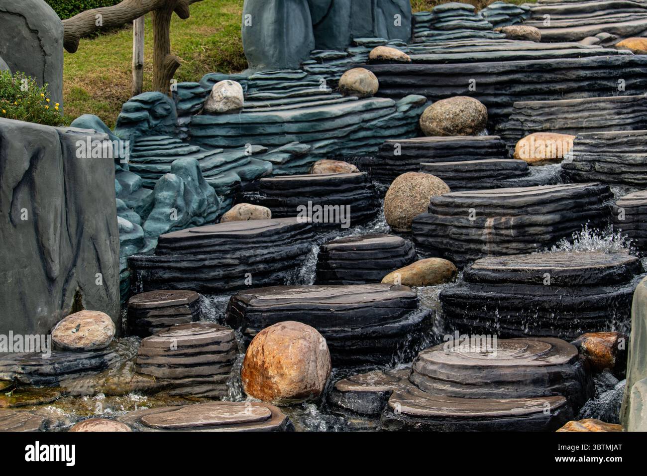 Conception artistique de paysage dans Dream Holiday Park Banque D'Images