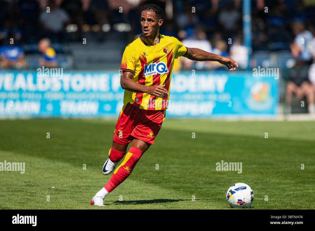 Tom Ince lors de Watford vs AFC Wimbledon amical 12/07/25 Banque D'Images