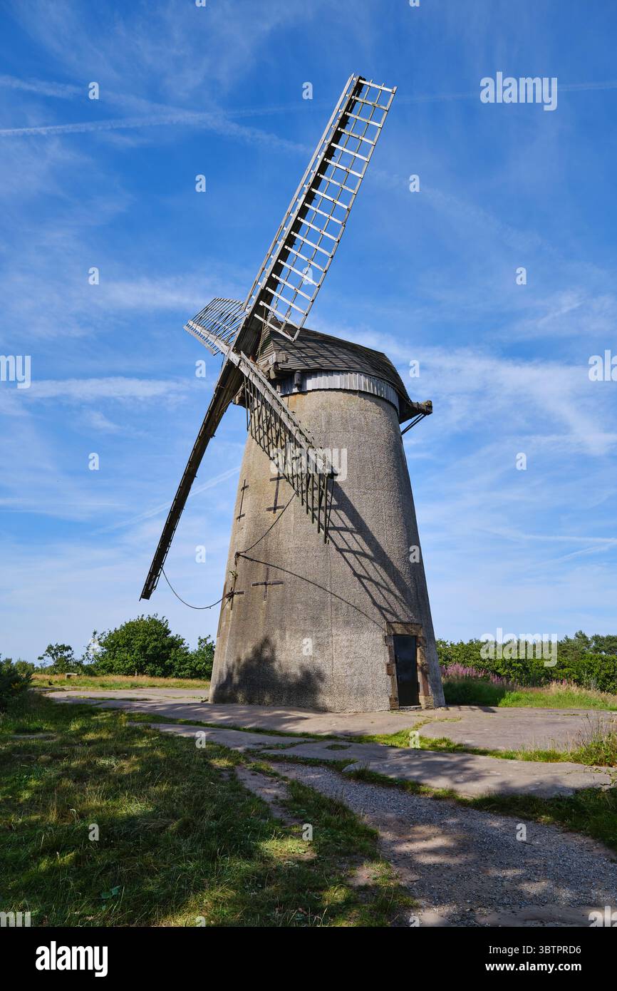 Bidston Windmill sur la Péninsule de Wirral Banque D'Images