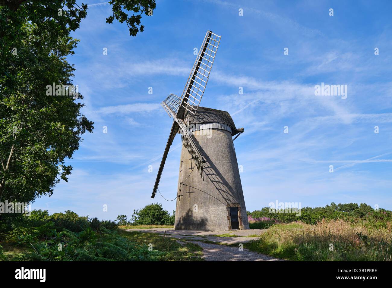 Bidston Windmill sur la Péninsule de Wirral Banque D'Images