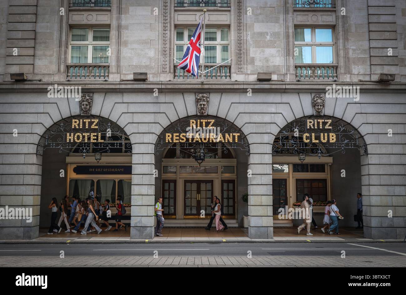 The Ritz Hotel, hôtel de luxe 5 étoiles, Piccadilly, Londres, Angleterre, Royaume-Uni Banque D'Images