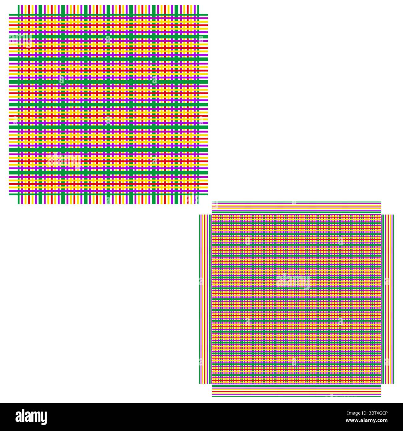 Carrés à motif écossais. Motif quadrillé coloré. Vecteur de tartan abstrait. Texture de tissu sans couture. Illustration de Vecteur
