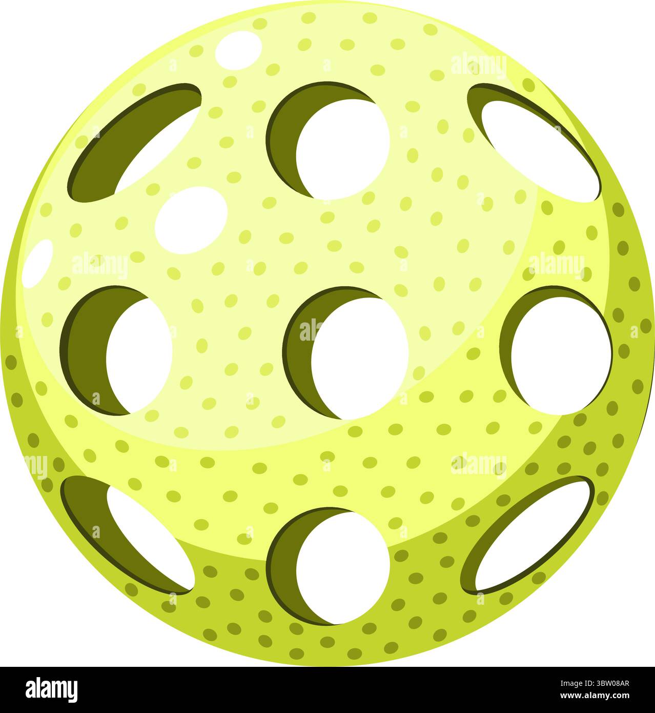 Équipement de balle de Pickleball pour illustration vectorielle de jeu Illustration de Vecteur