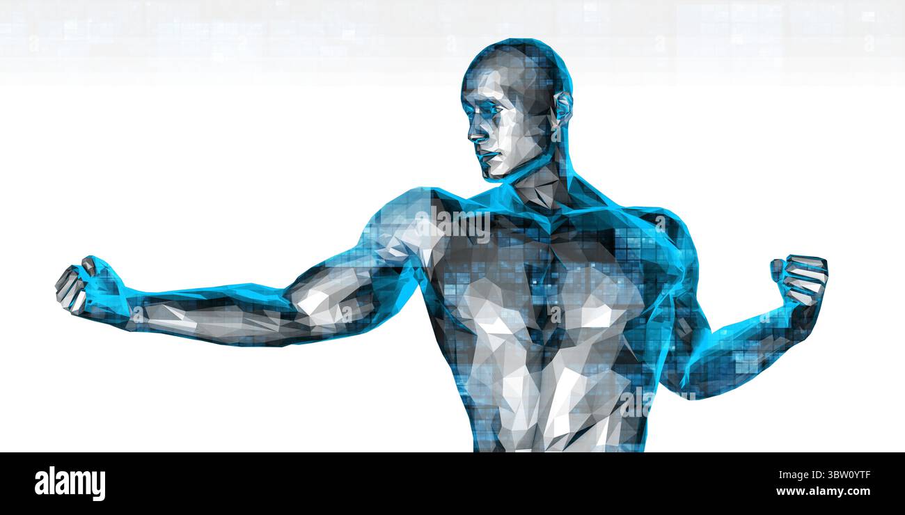 Technologie d'amélioration numérique des performances athlétiques Banque D'Images