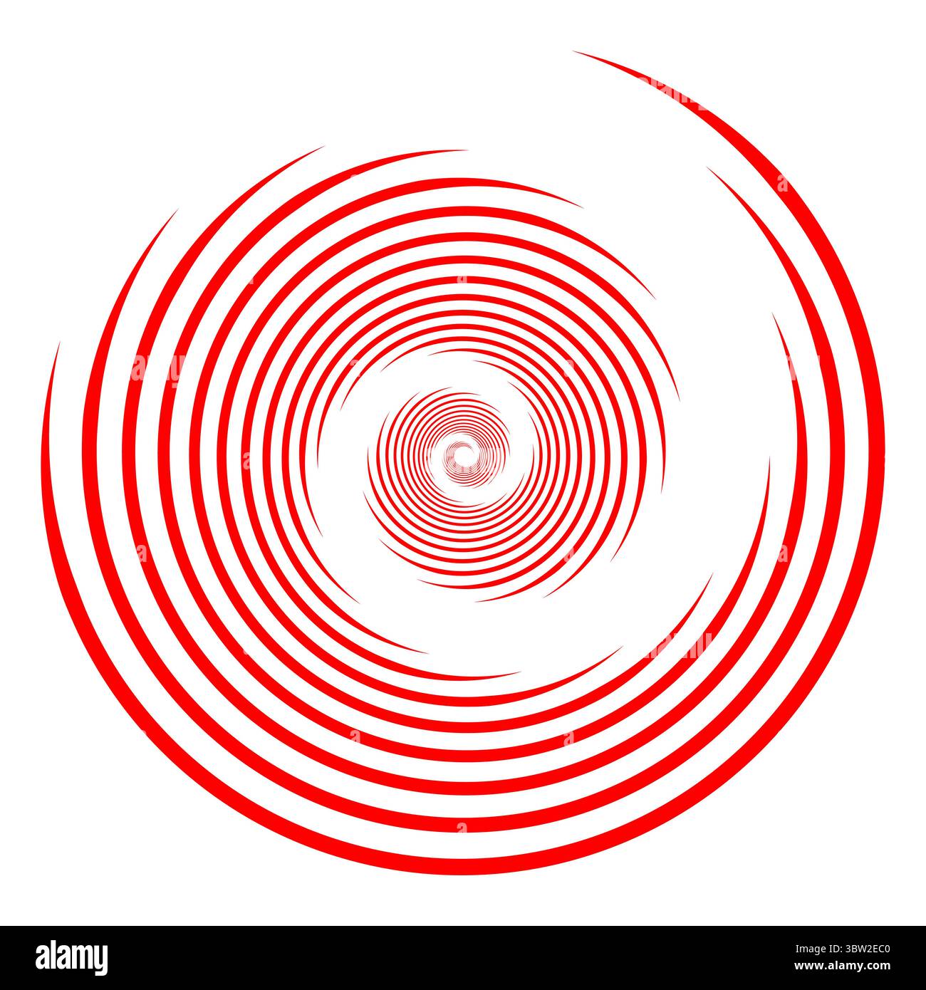 Lignes de vitesse rouges en forme de cercle. Vecteur d'illusion optique. Élément de design tendance pour cadres, logo, tatouage, bannières, web, tirages, affiches, modèles Illustration de Vecteur