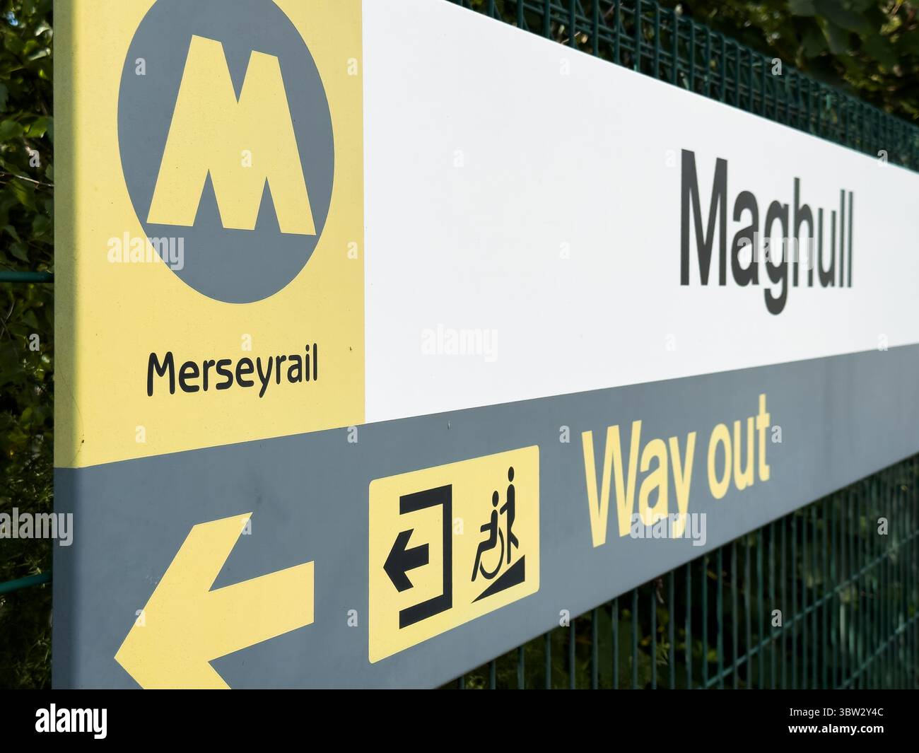 Gare de Maghull Merseysid Banque D'Images