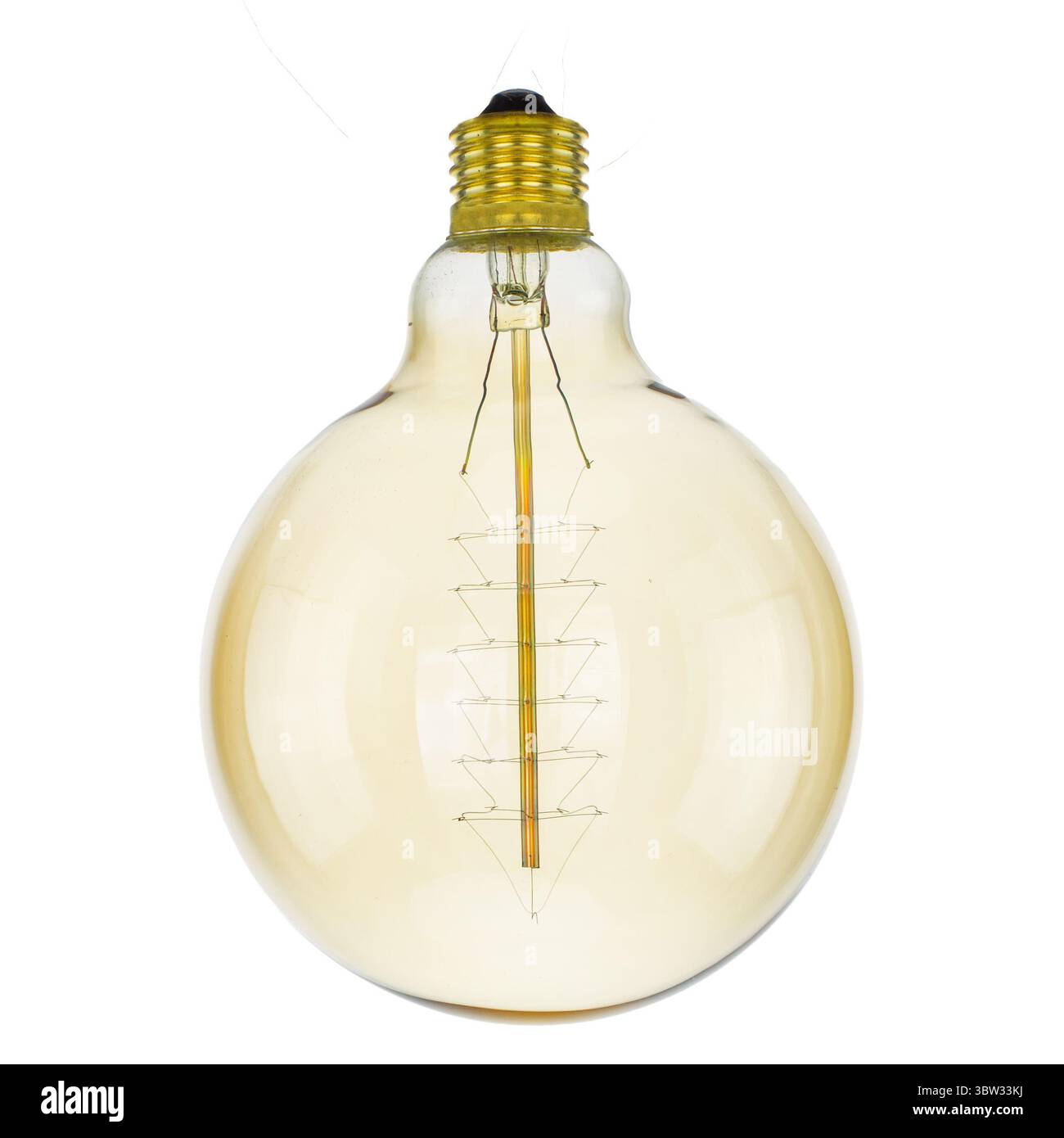 Ampoule Edison de style vintage isolée Banque D'Images