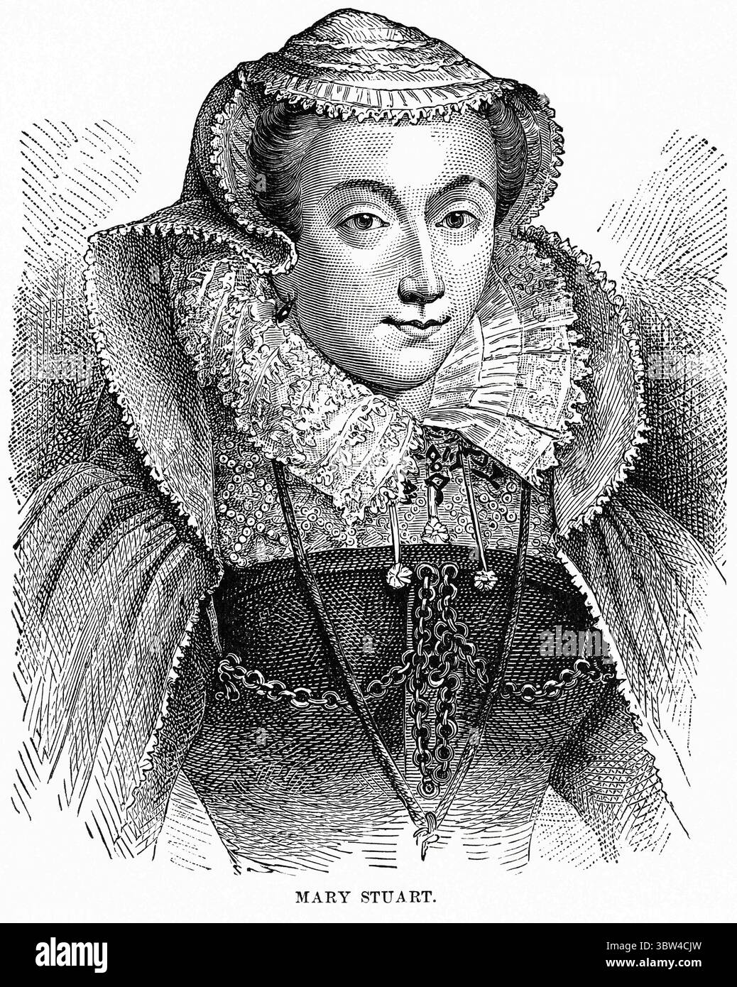 30 avril 2020 : Mary Stuart (Mary, Reine d'Écosse), Ridpath's History of the World, volume III, par John Clark Ridpath, LL. D., Merrill & Baker Publishers, New York, 1897 (crédit image : © JT Vintage/Glasshouse via ZUMA Wire) Banque D'Images