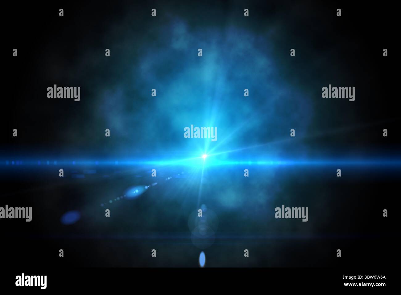 Fond noir avec lumière incandescente Banque D'Images