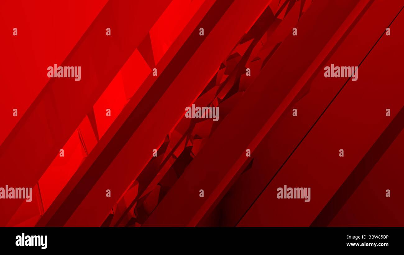 Fond abstrait, couverture d'impression de rendu d'ordinateur dans des couleurs rouges Banque D'Images
