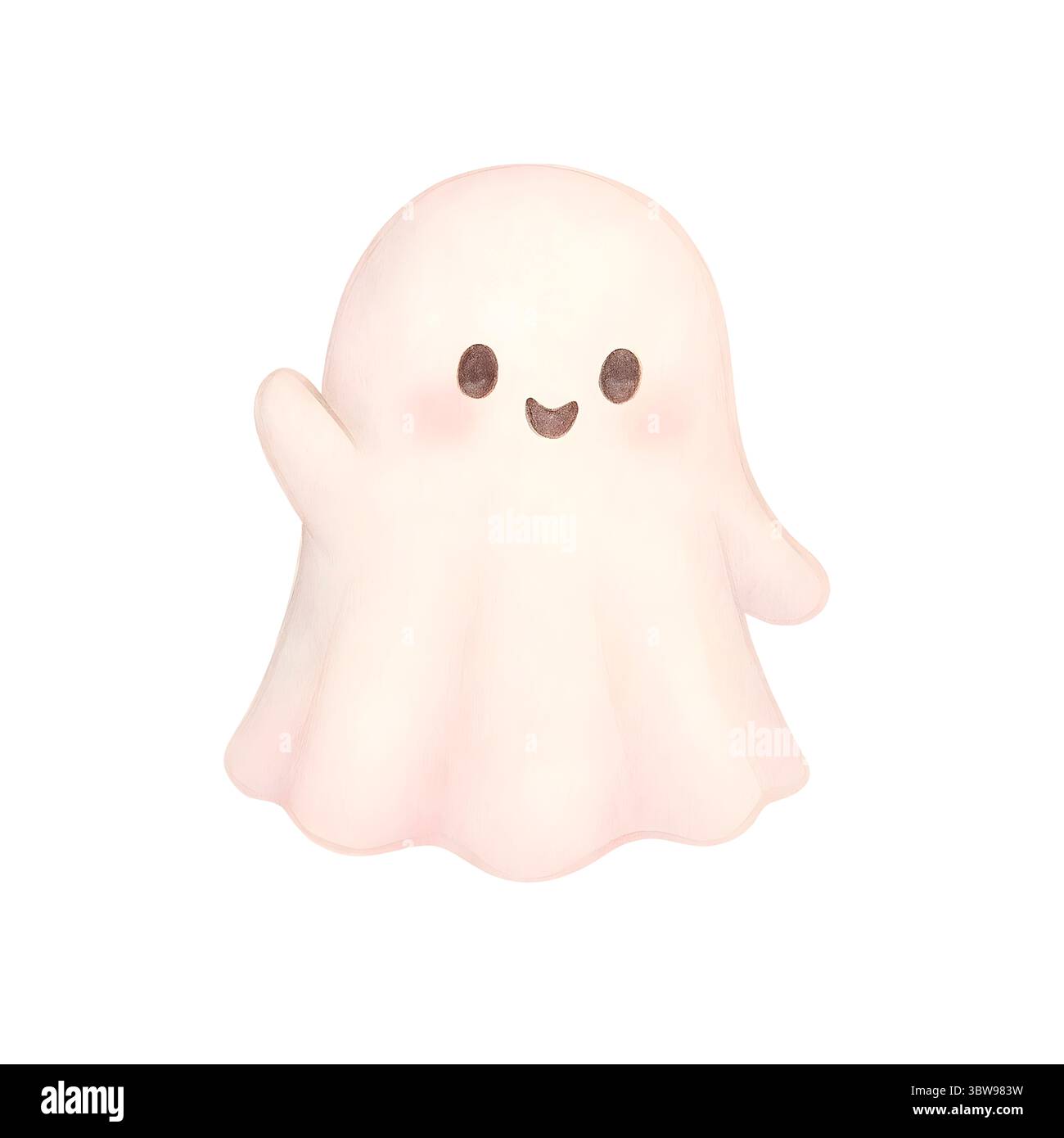 Aquarelle Halloween Clipart – jolis éléments peints à la main pour les projets de design saisonnier Banque D'Images