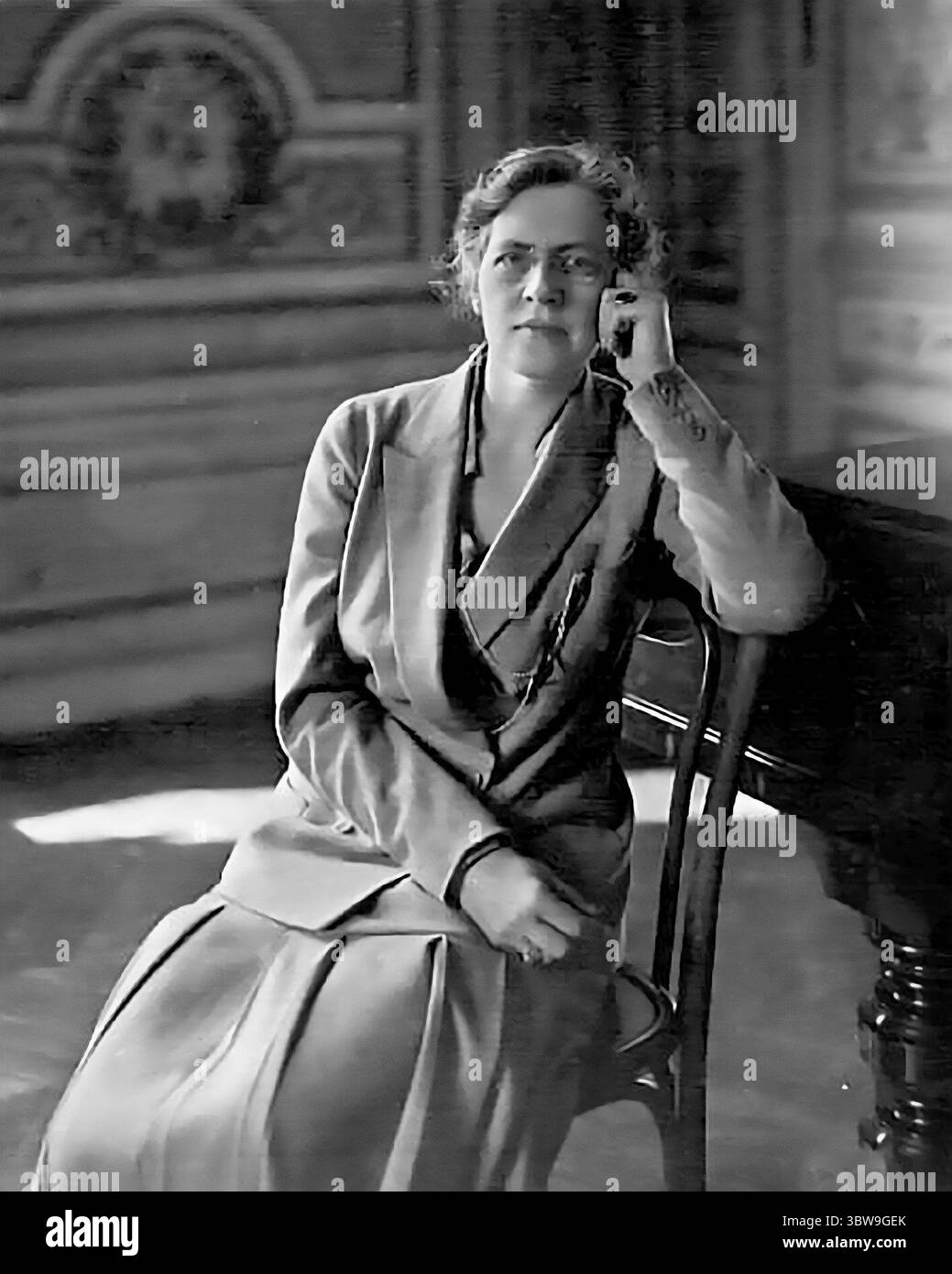 Nadia Boulanger. Portrait de Juliette Nadia Boulanger, professeur de musique, chef d'orchestre et compositrice française (1887-1979) en 1925 Banque D'Images
