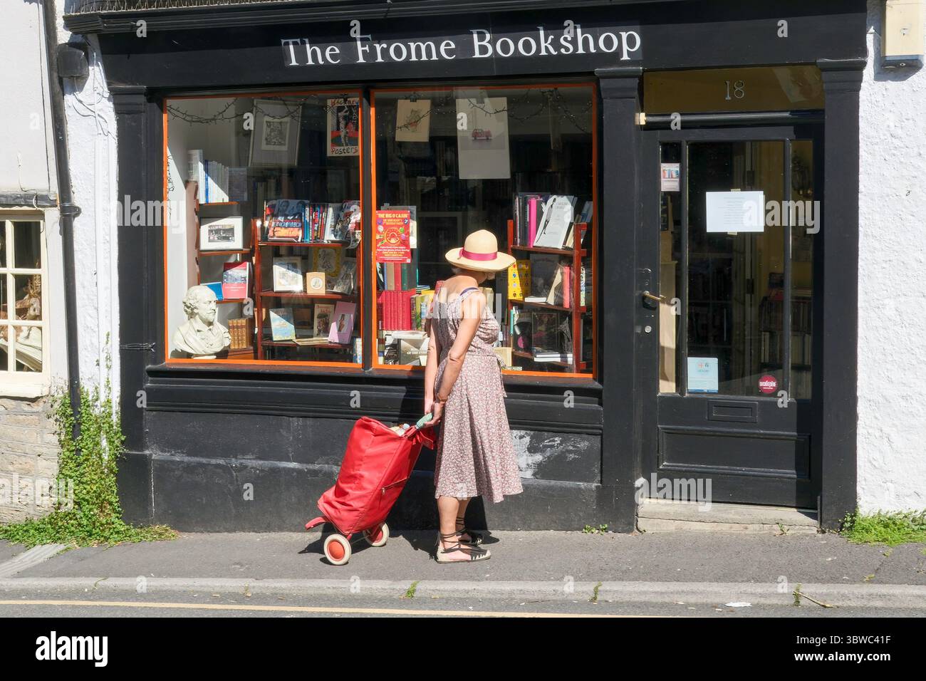 La librairie Frome, King Street, Frome, Somerset, Royaume-Uni Banque D'Images