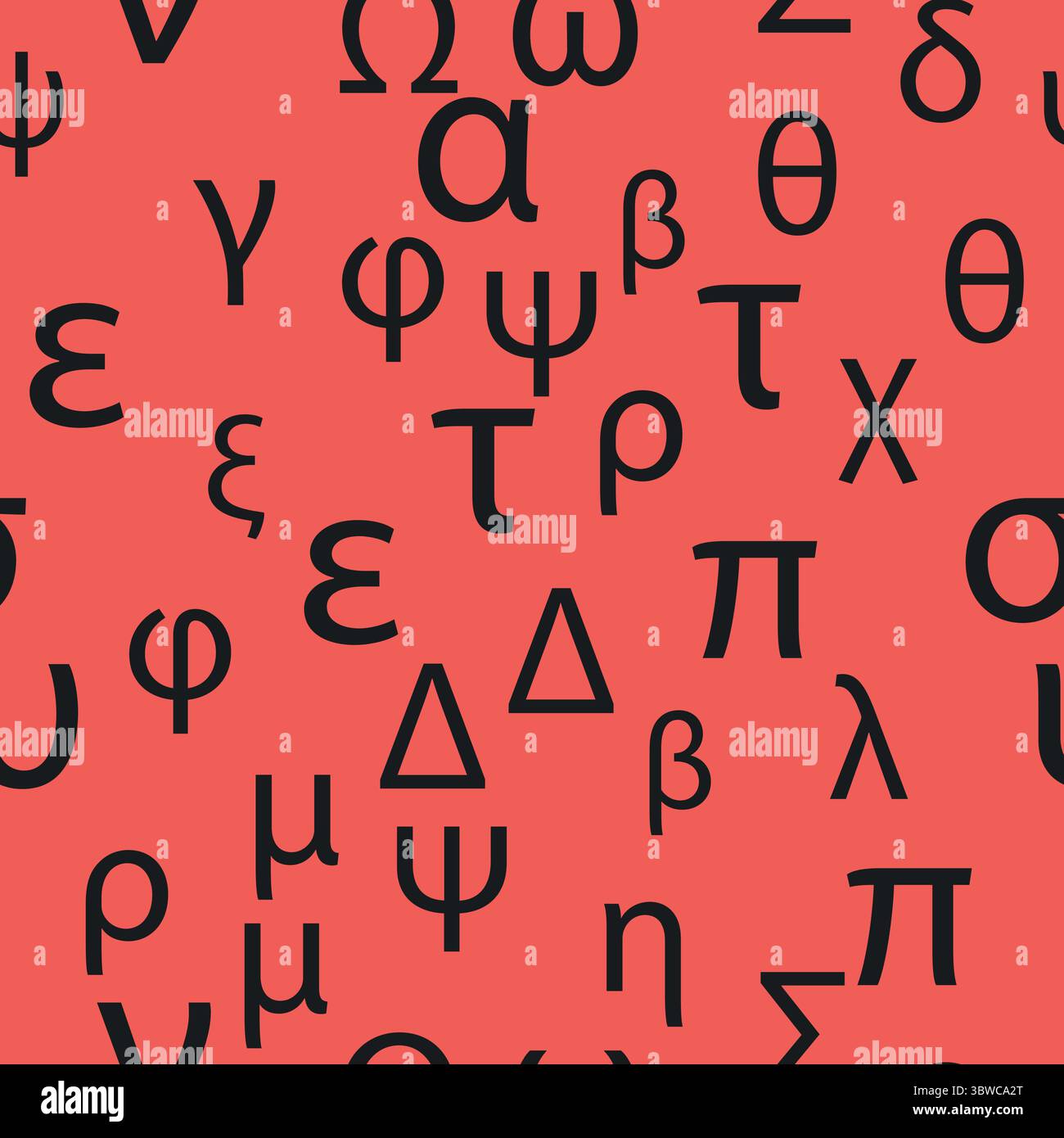 Motif sans couture lettres et symboles de l'alphabet grec. Alphabet grec vif. Illustration de Vecteur Motif sans couture lettres et symboles de l'alphabet grec. Alphabet grec vif. Illustration de Vecteur