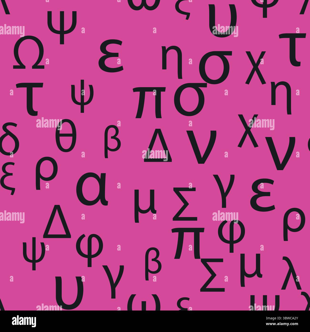 Motif sans couture lettres et symboles de l'alphabet grec. Alphabet grec vif. Illustration de Vecteur Motif sans couture lettres et symboles de l'alphabet grec. Alphabet grec vif. Illustration de Vecteur