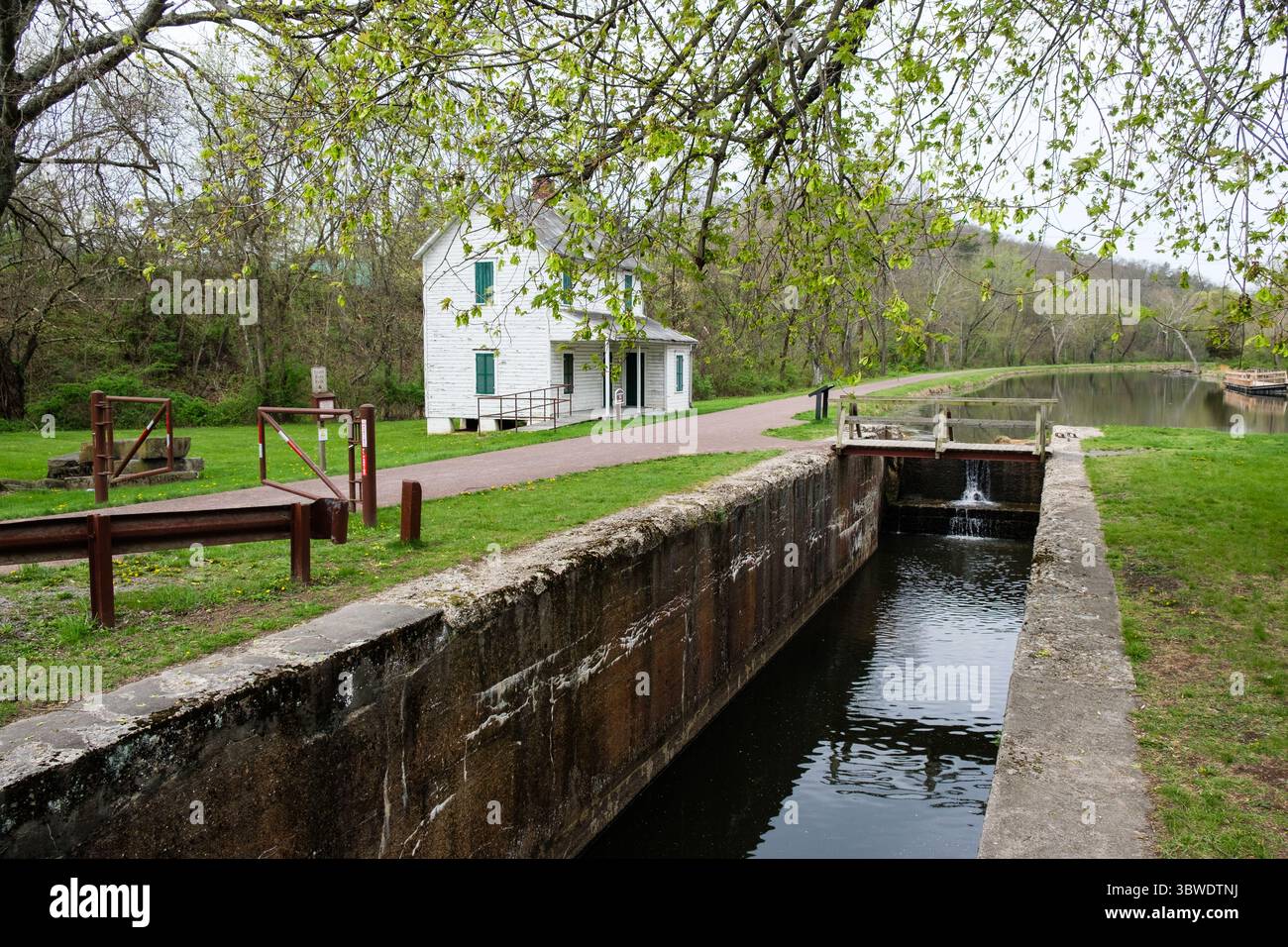 Lockhouse 70, C&O canal, Oldtown, MD. Banque D'Images