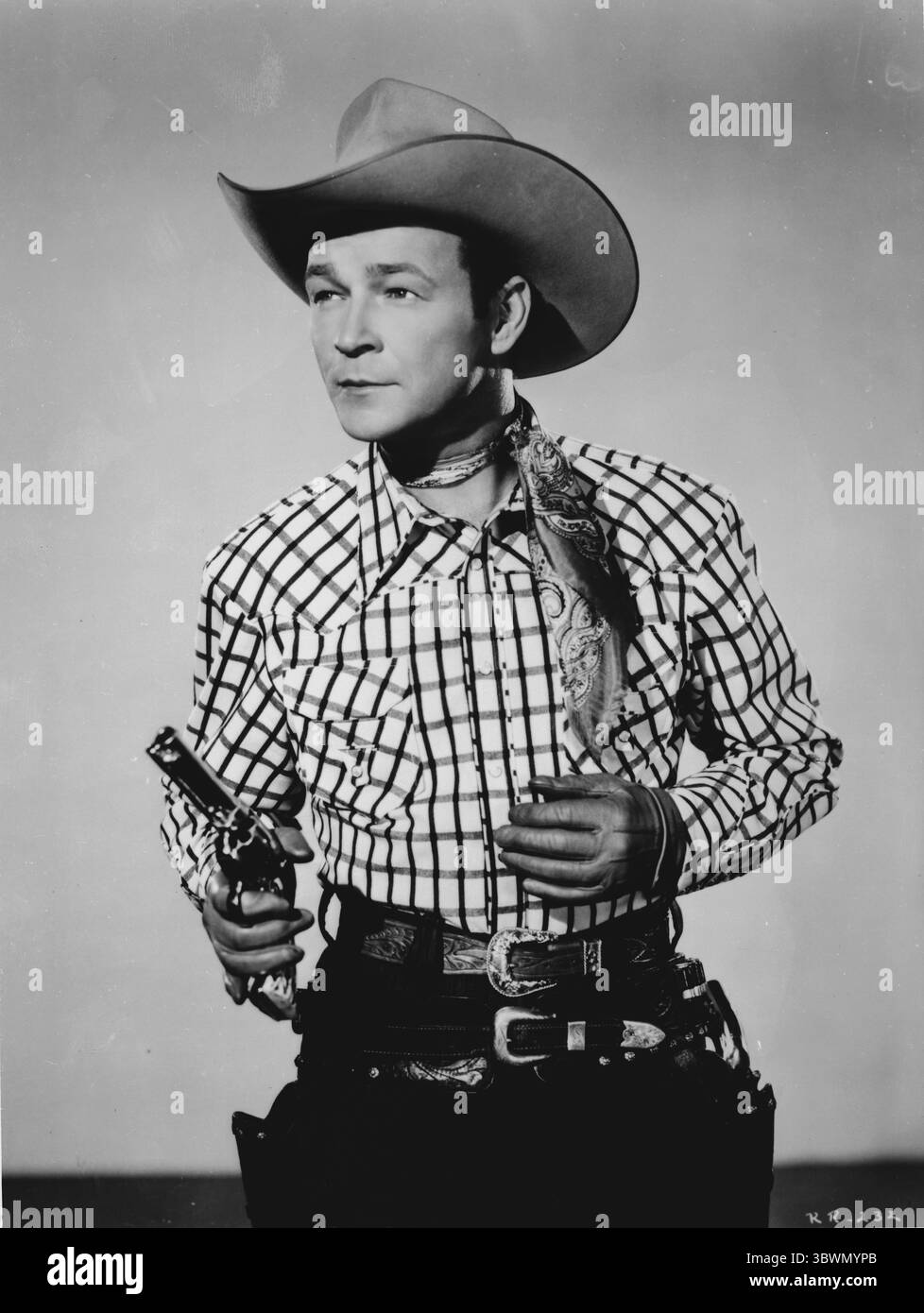 Roy Rogers en costume de cow-boy (image crédit : © Movie Star News via ZUMA Press Wire Service) Banque D'Images