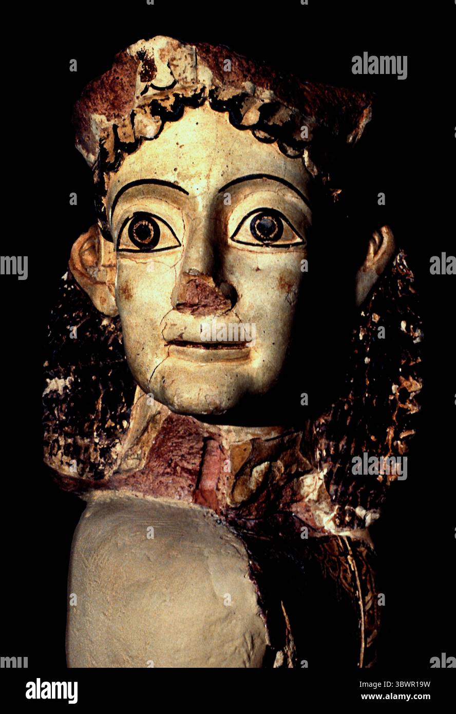 Masque Musée grec Grèce Athènes, Musée grec. Banque D'Images