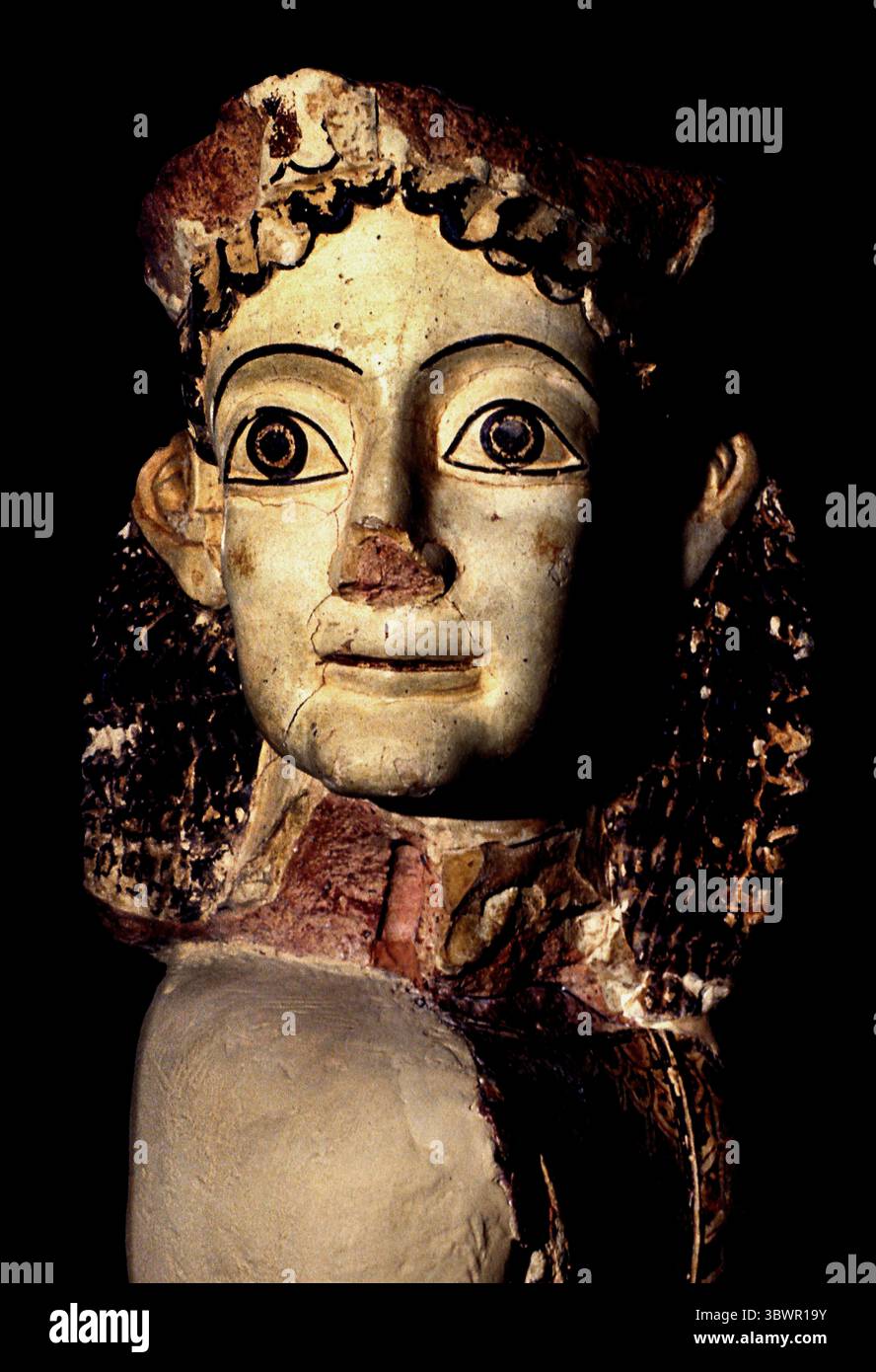 Masque Musée grec Grèce Athènes, Musée grec. Banque D'Images