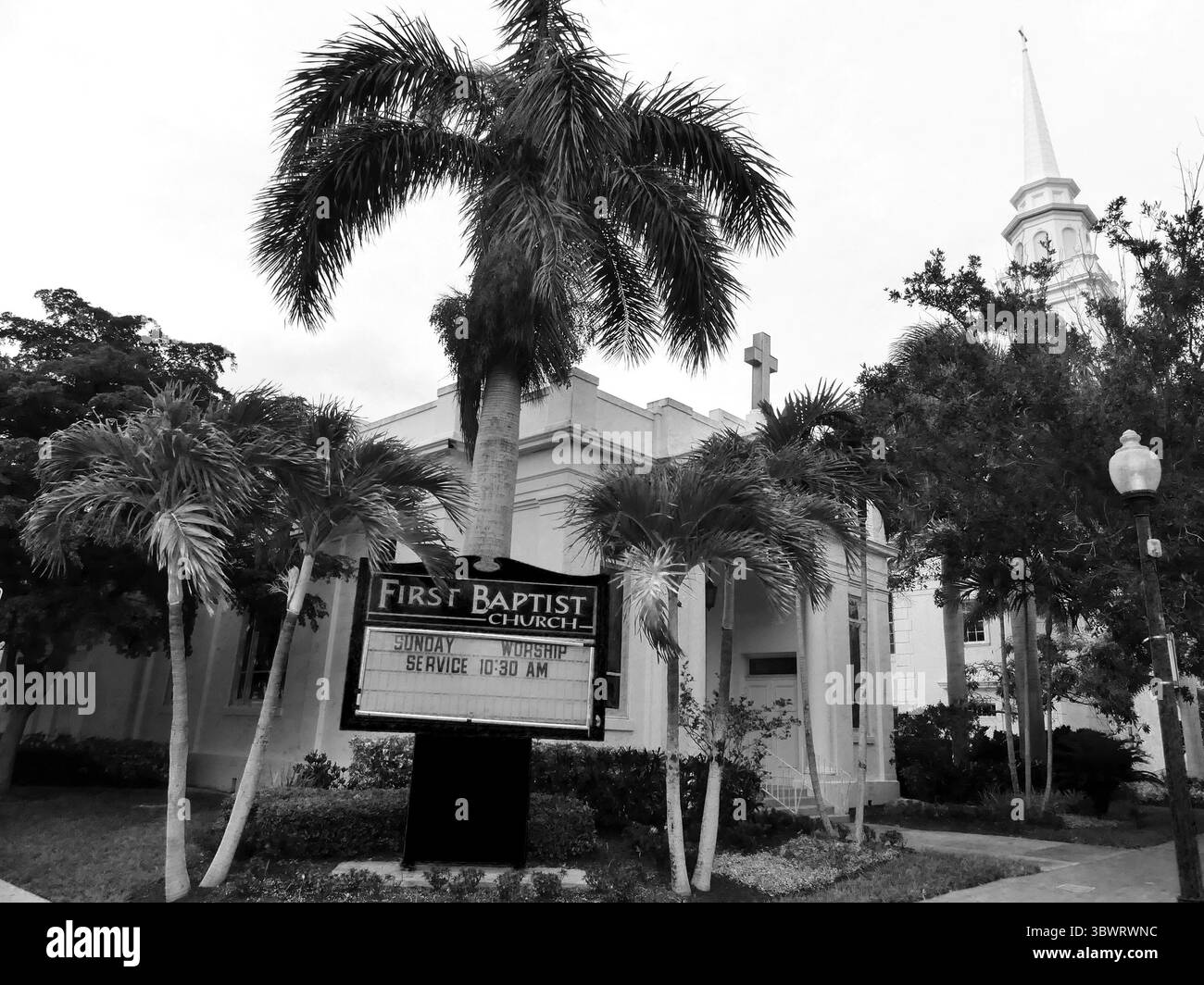 7 juillet 2021, SARASOTA, FLORIDE, États-Unis : église baptiste, culte du dimanche. (Crédit image : © John Marshall Mantel/ZUMA Wire) Banque D'Images