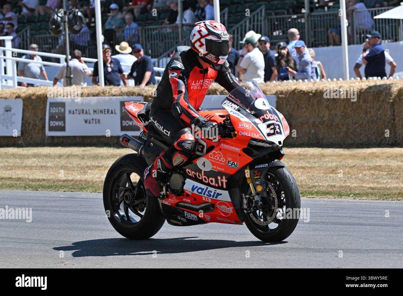 Neil Pallett, Ducati 1199, Golden Era of World Super Bikes, une célébration des années où Carl Fogarty, légende britannique de la course de moto, était domi Banque D'Images