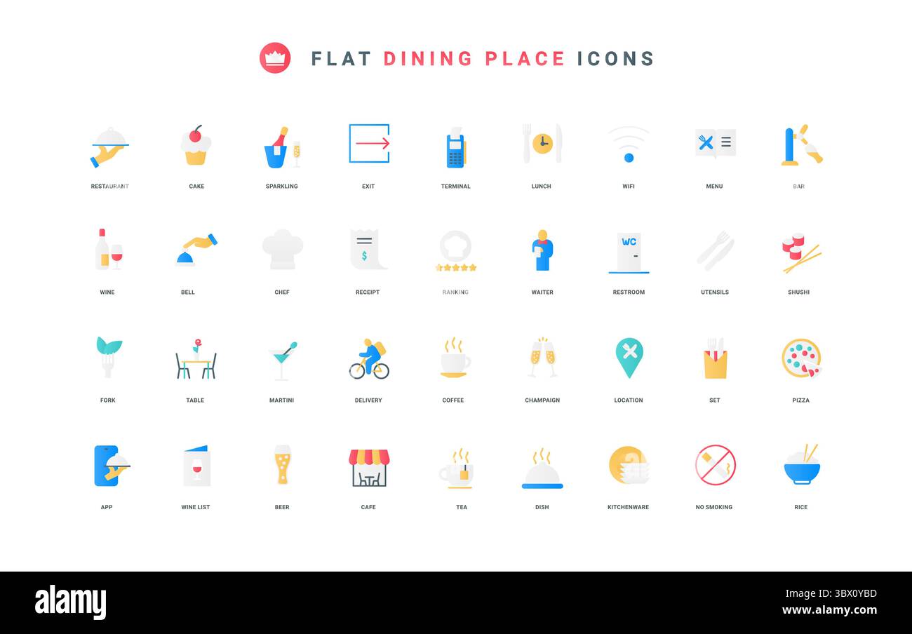 Assiette, fourchette et couteau, outil de cuisine, illustration vectorielle de symboles minces de table. Restaurant et service de traiteur pour le dîner, menu de plats et de boissons du chef, vaisselle plate ensemble icône Illustration de Vecteur