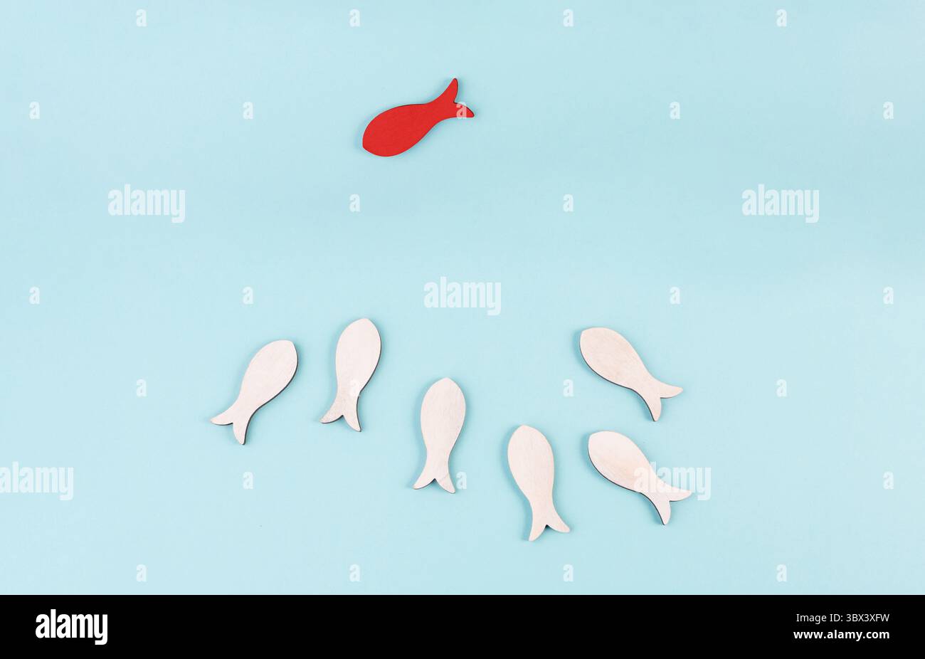 Mobbing A victime, conflit social, intimidation One, discrimination et exclusion par groupe, Annuler le concept de culture Banque D'Images