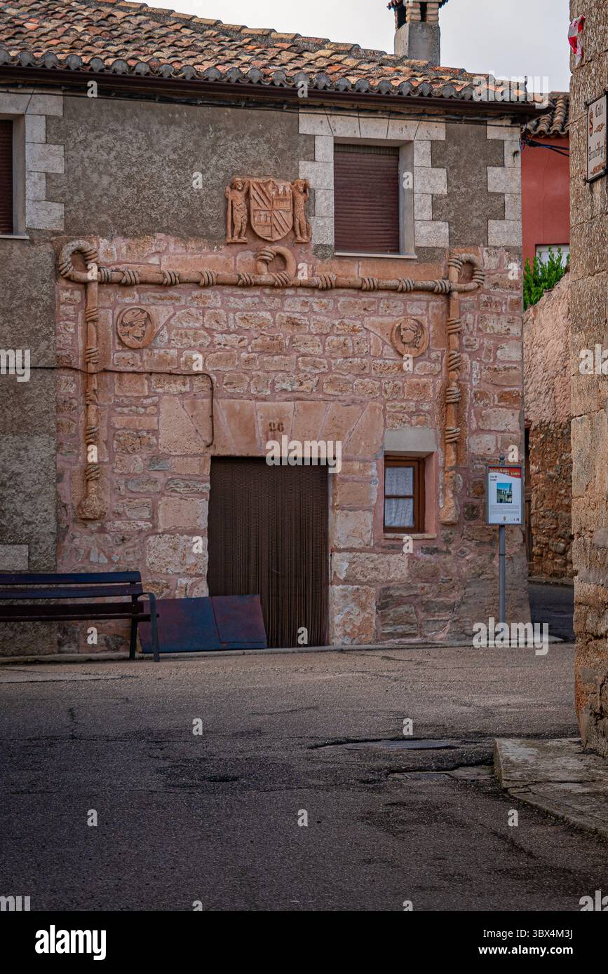 Cordon House à Santa María del Campo, Burgos, Espagne. Banque D'Images