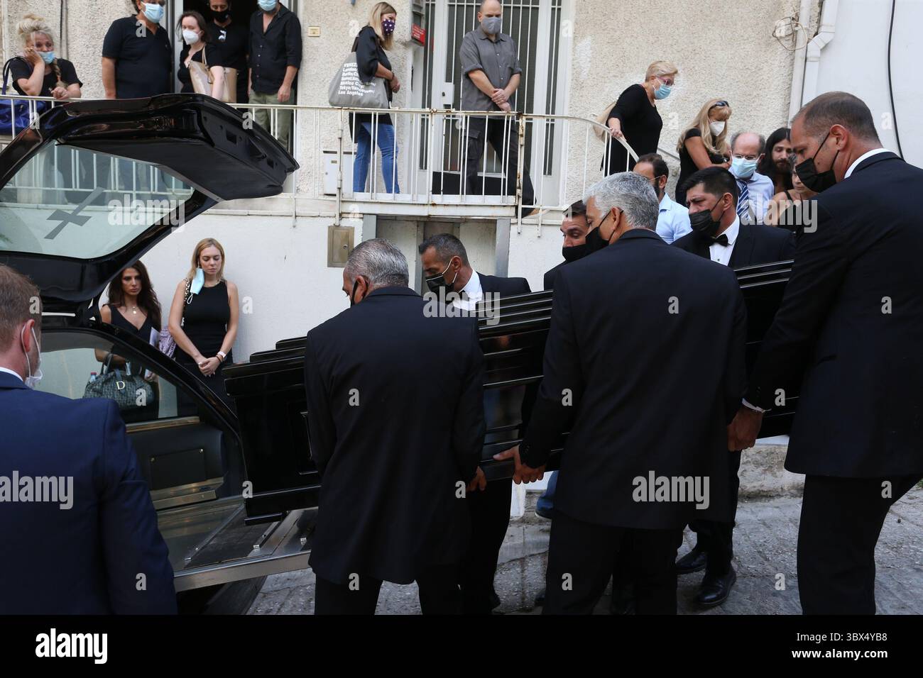 2 septembre 2021, Athènes, Grèce : le compositeur Mikis Theodorakis, dont la vie et la musique reflétaient l'âme de la Grèce et traversaient les frontières internationales dans sa musique captivante pour le film ''Â"Zorba le grec'', est décédé jeudi, plongeant le pays dans trois jours de deuil. (Crédit image : © Aristidis VafeiadakisZUMA Press Wire) Banque D'Images