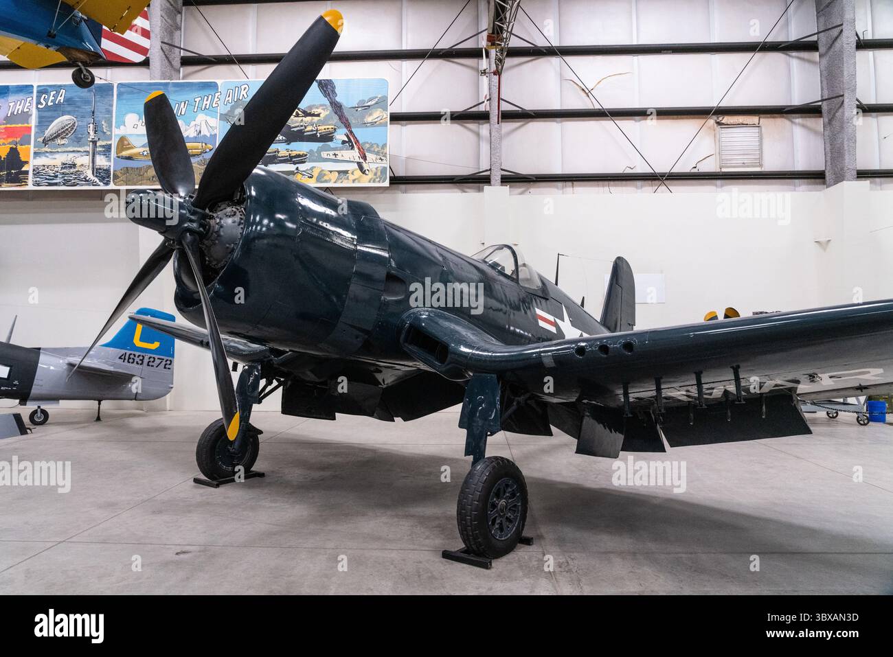 21 janvier 2020, Tucson, Arizona, États-Unis : un chasseur Corsair Vought F4U-4 du corps des Marines des États-Unis au Pima Air & Space Museum, Tucson, Arizona. (Crédit image : © Jon G. Fuller/VW pics via ZUMA Press Wire) Banque D'Images