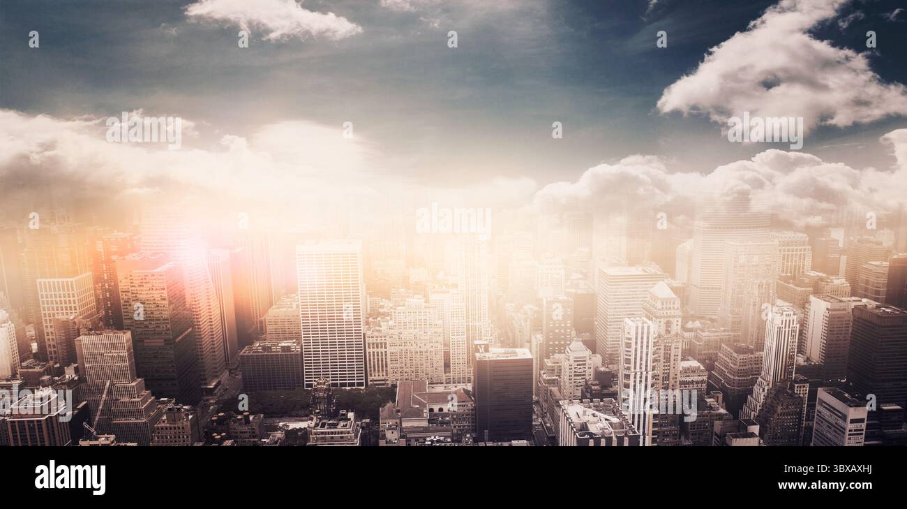 High angle view of cityscape Banque D'Images