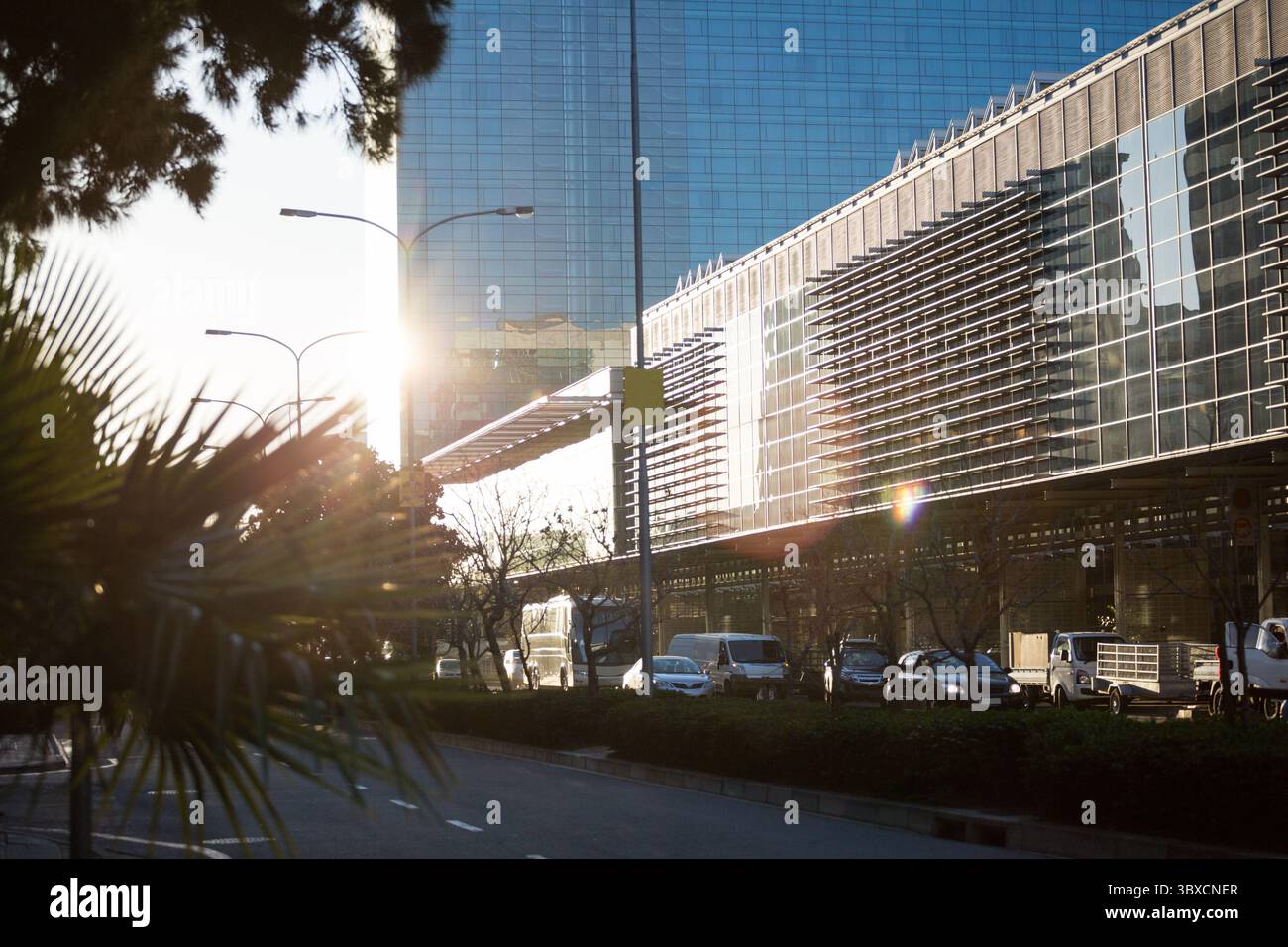 Voir des bâtiments, dans une rue de la ville Banque D'Images