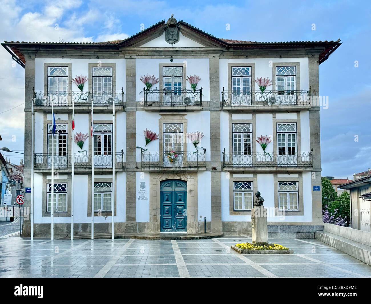 Camara mairie ou mairie d'Oliveira de Azeméis Portugal - Image de stock capturée avec un smartphone