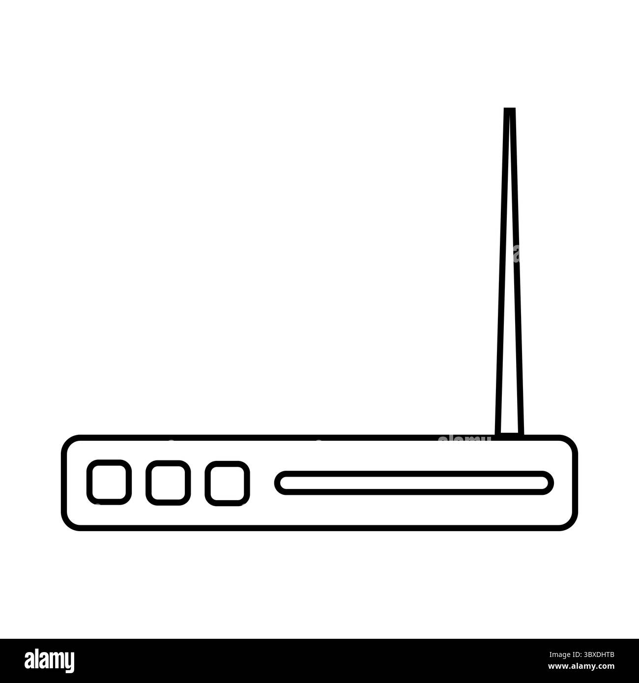 Icône du routeur. Symbole matériel réseau. Vecteur de connectivité Internet. Description de l'équipement sans fil. Illustration de Vecteur