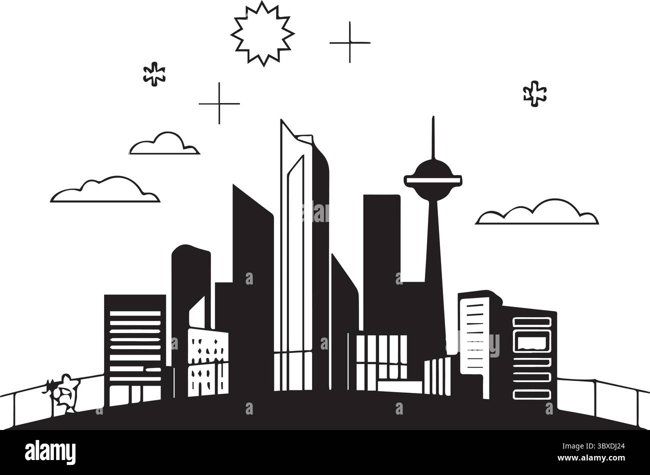 Un logo immobilier pour une entreprise la conception du logo par une maison et en créer certains mettant en vedette la chose stylisée Illustration de Vecteur