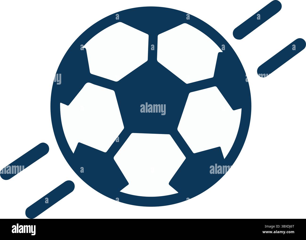 Un logo de football pour l'illustration d'art vectoriel de silhouette d'entreprise de balle avec fond blanc Illustration de Vecteur