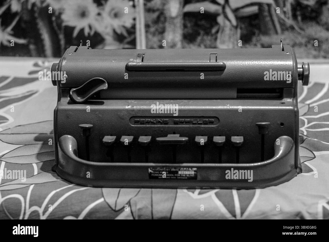 3 mai 2019, Dhaka, Bangladesh : Nomita a appris à lire et à écrire en braille à l'aide d'une machine à écrire en braille Perkins et a été capable avec son dévouement et sa ténacité de reprendre ses études. Après l'université, elle a travaillé à son rêve de devenir enseignante pour d'autres filles malvoyantes. (Crédit image : © Farzana Akhtar/ZUMA Press Wire) Banque D'Images