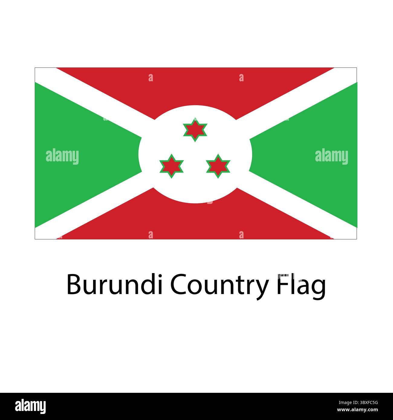 Burundi pays drapeau main dessin illustration vectorielle dessin Illustration de Vecteur